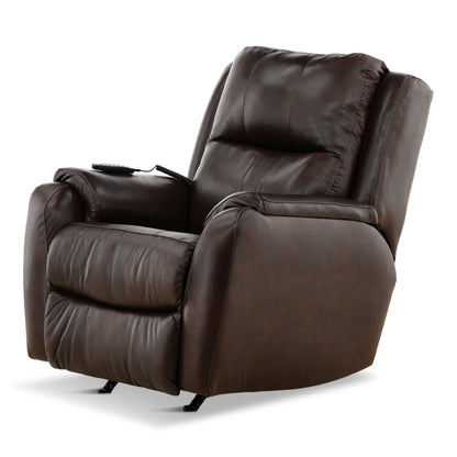 Waylon Leather Power Rocker Recliner