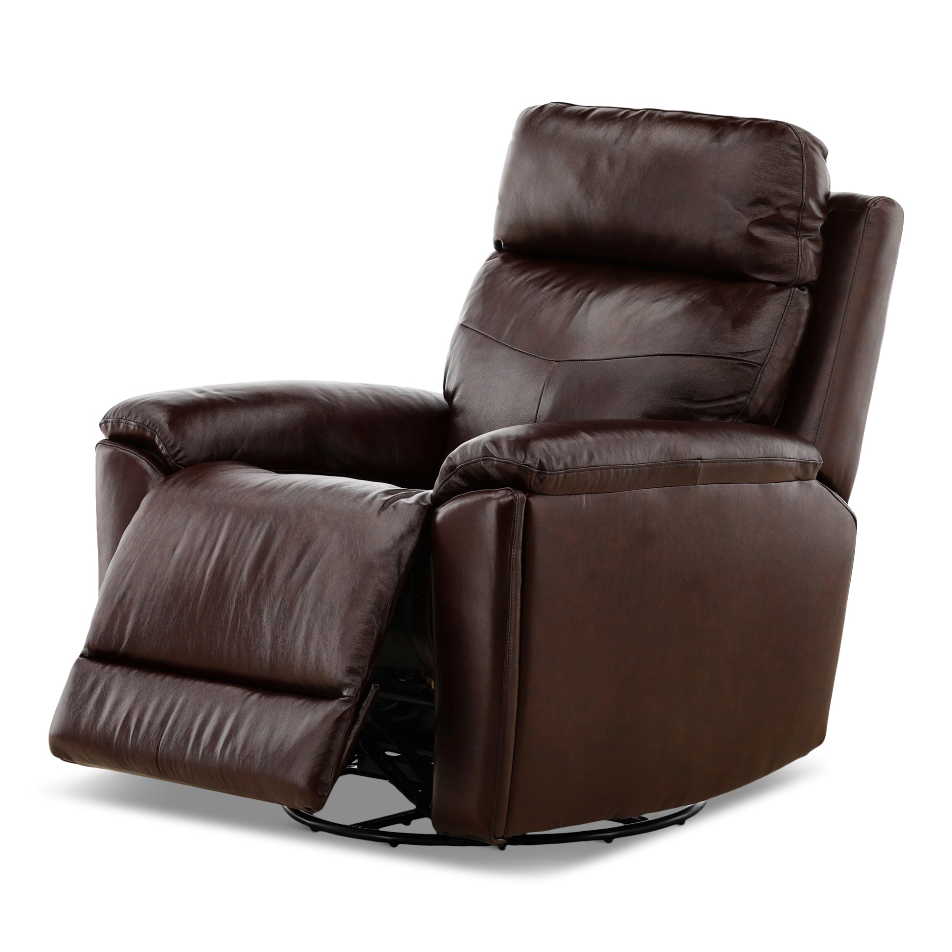 Flexsteel Refined Perfect Match Leather Swivel Gliding Recliner