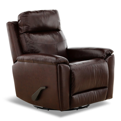 Flexsteel Refined Perfect Match Leather Swivel Gliding Recliner