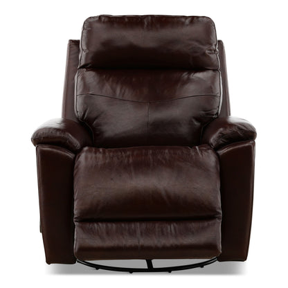 Flexsteel Refined Perfect Match Leather Swivel Gliding Recliner