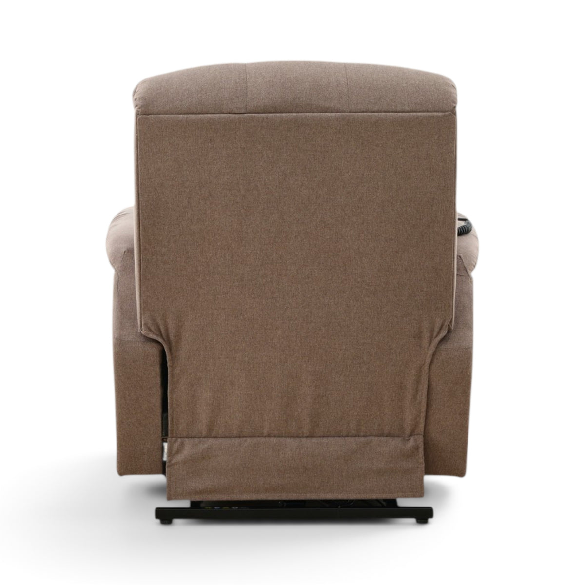 La-Z-Boy Billie recliner, rear view of the upholstered back and power base.