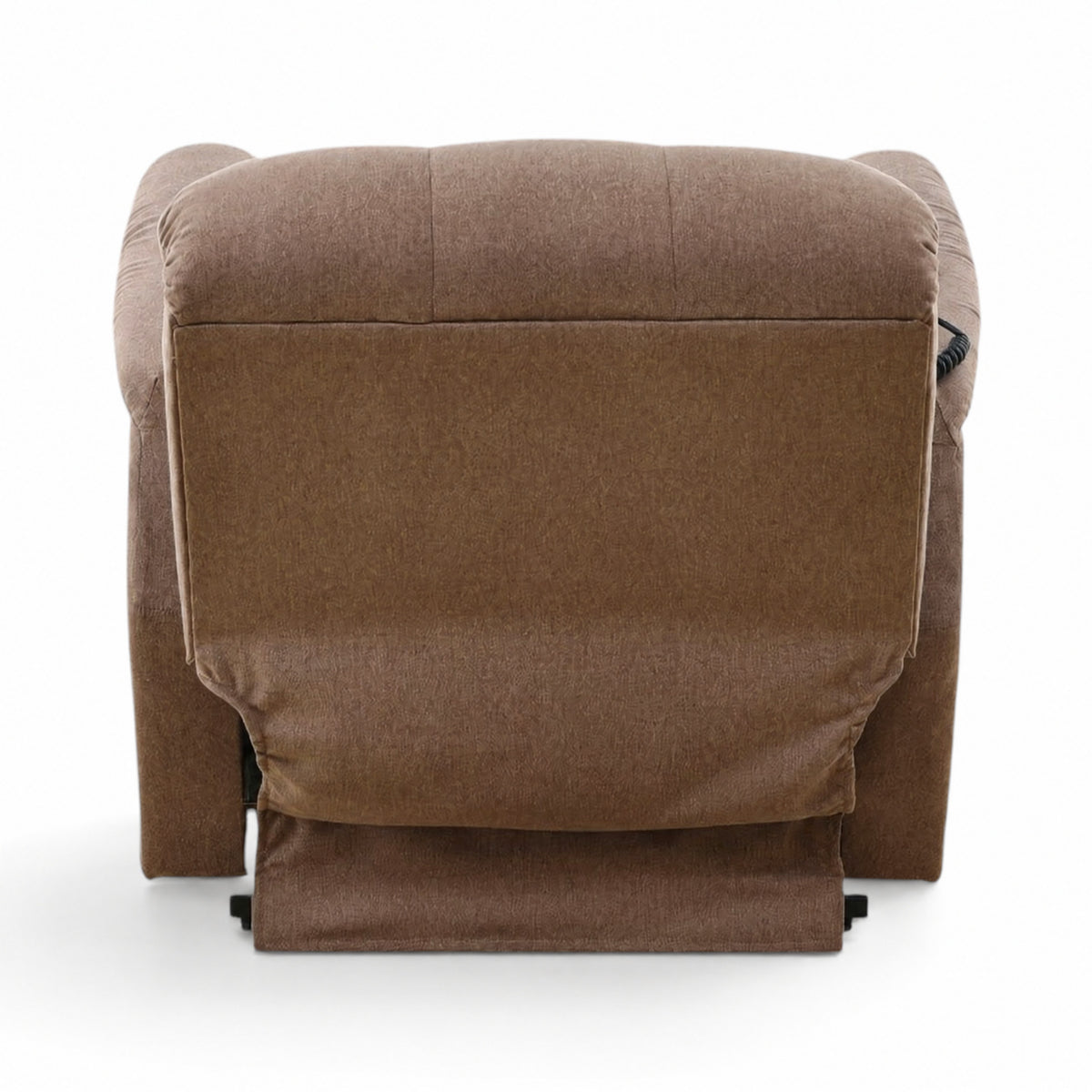 La-Z-Boy Billie recliner, rear view of upholstered back and lower panel.