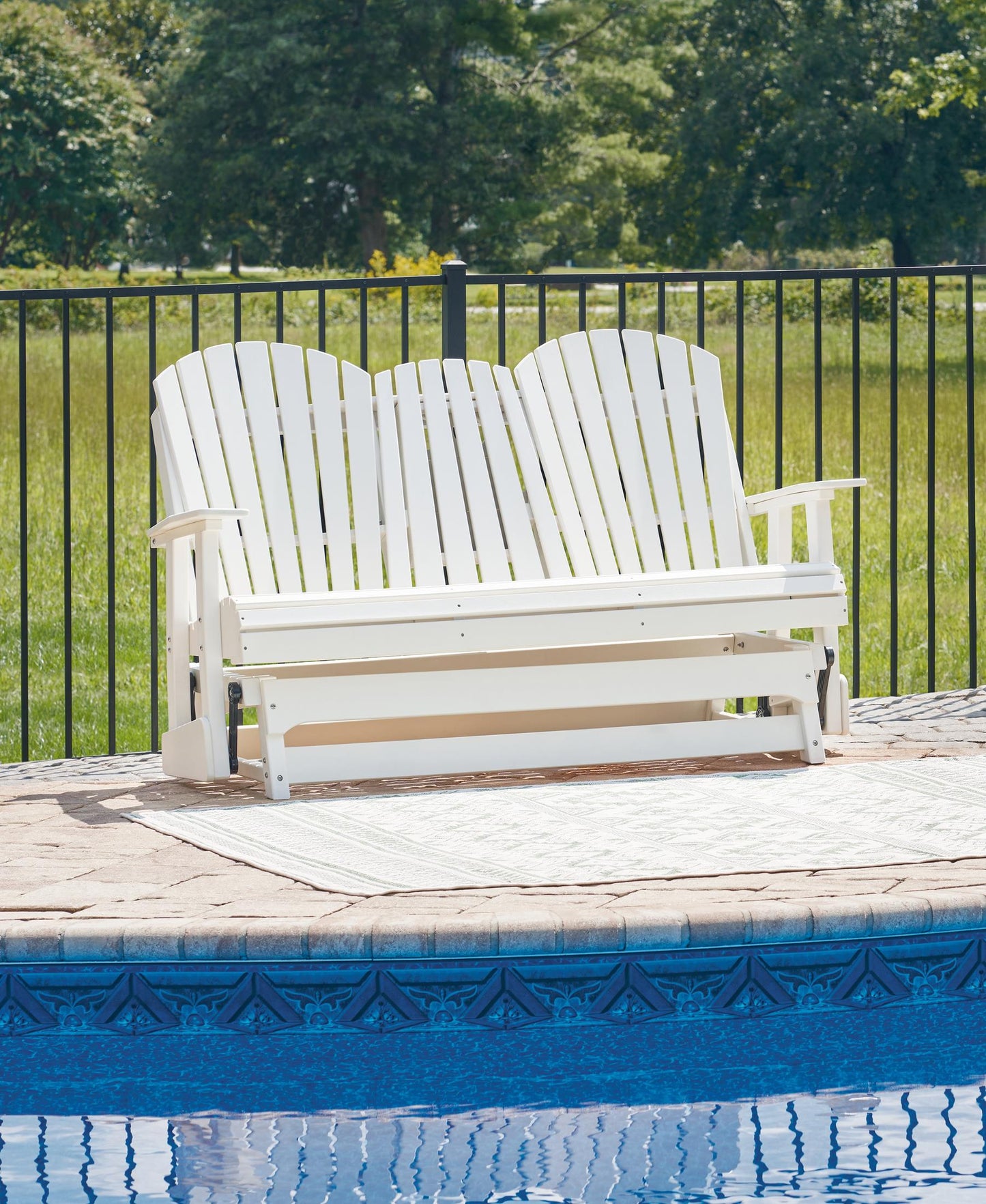 Hyland Wave Outdoor Glider Loveseat