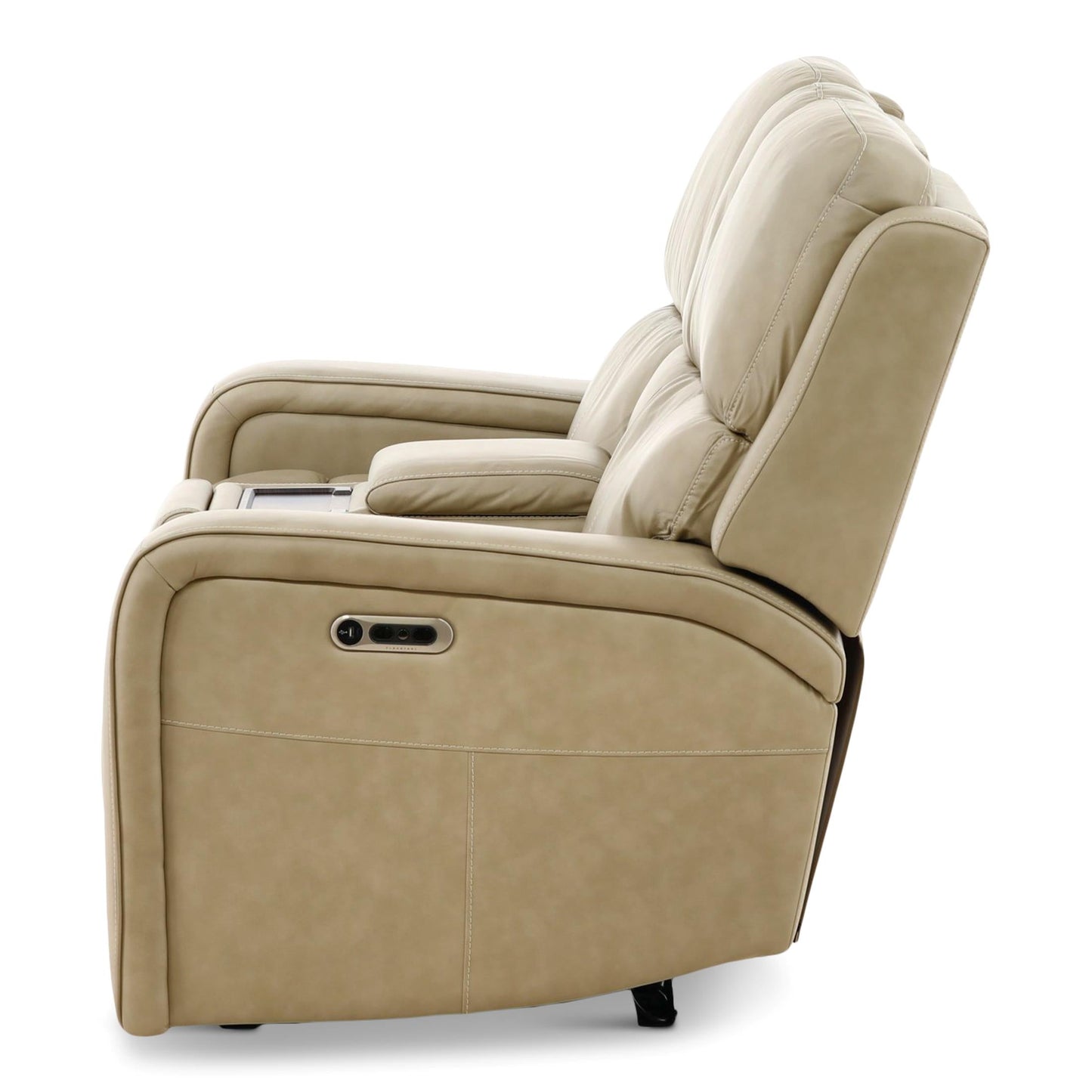 Winslow Leather Power Reclining Console Loveseat