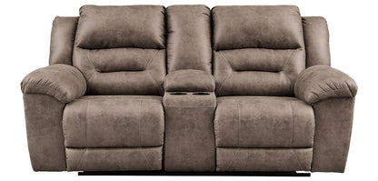 Stoneland Reclining Loveseat with Console