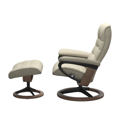 Opal Large Signature Chair and Ottoman