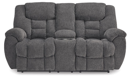 Foreside Reclining Console Loveseat