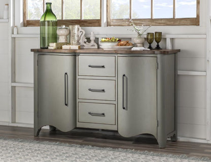 Vintage Market Scalloped Door Chest