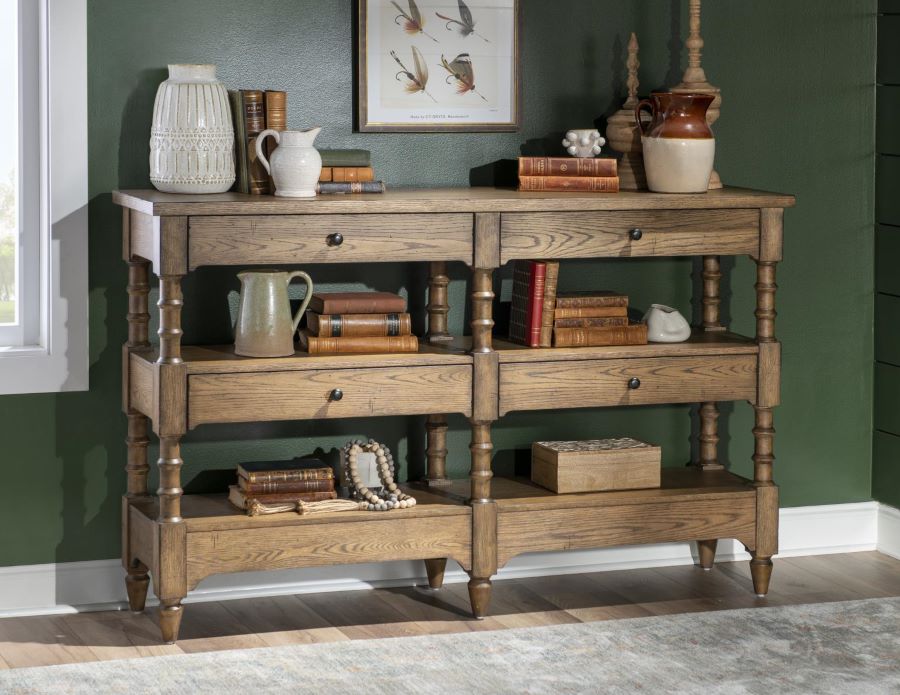 Vintage Market Turned Leg Storage Console