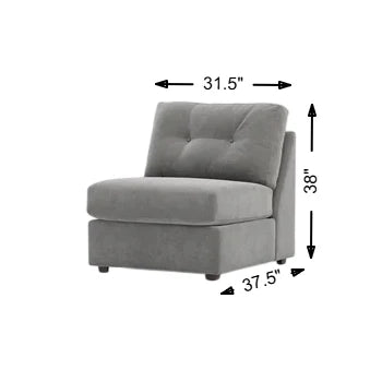 Modular One Armless Chair