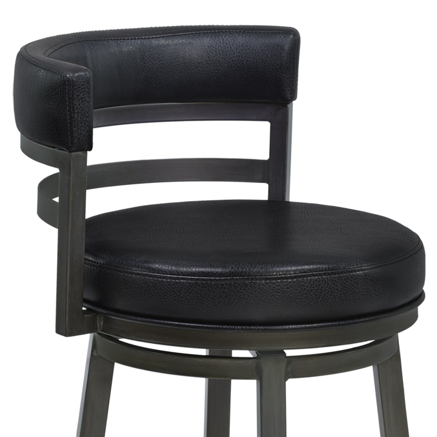 Titana 30" Bar Height Metal Swivel Barstool