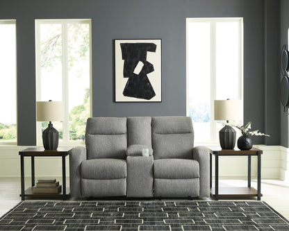 Moreau Place Double Reclining Loveseat with Console