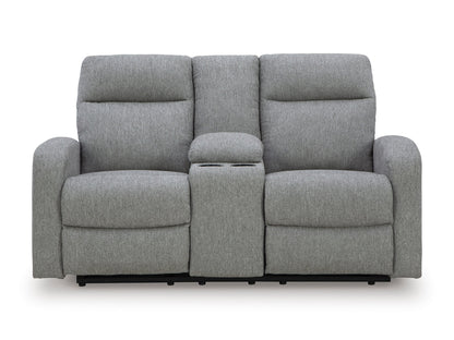 Moreau Place Double Reclining Loveseat with Console