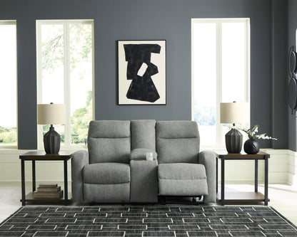 Moreau Place Double Reclining Loveseat with Console