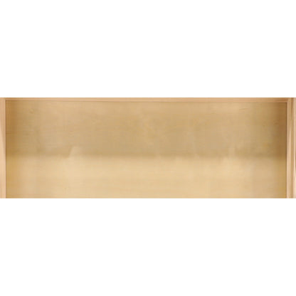 Dresser interior panel with smooth light wood backing