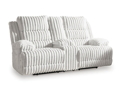 Technique Double Reclining Power Loveseat with Console