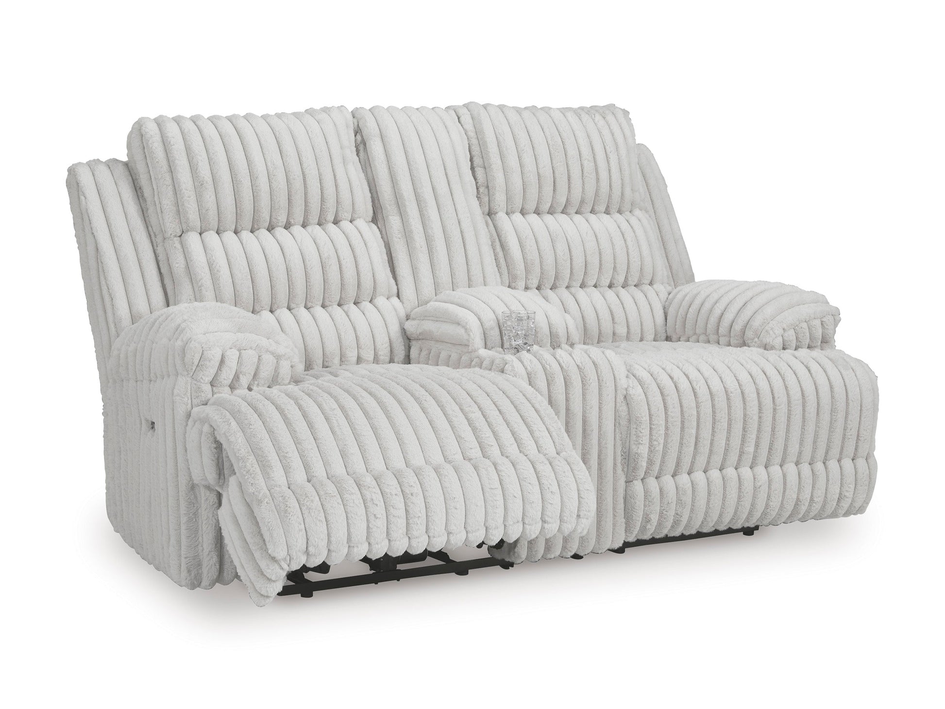 Technique Double Reclining Power Loveseat with Console