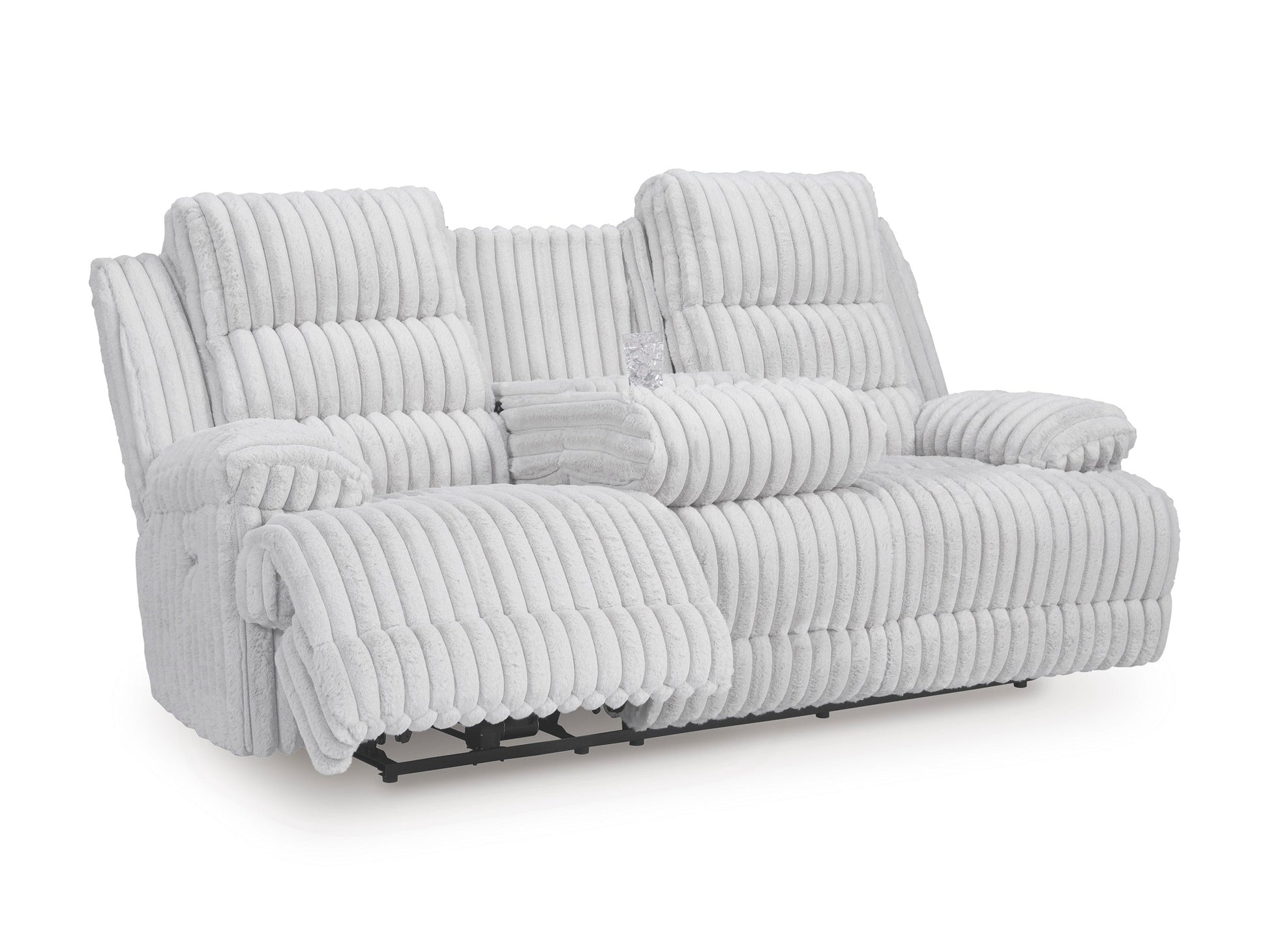 Technique Reclining Power Sofa with Drop Down Table