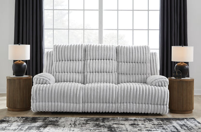 Technique Reclining Power Sofa with Drop Down Table