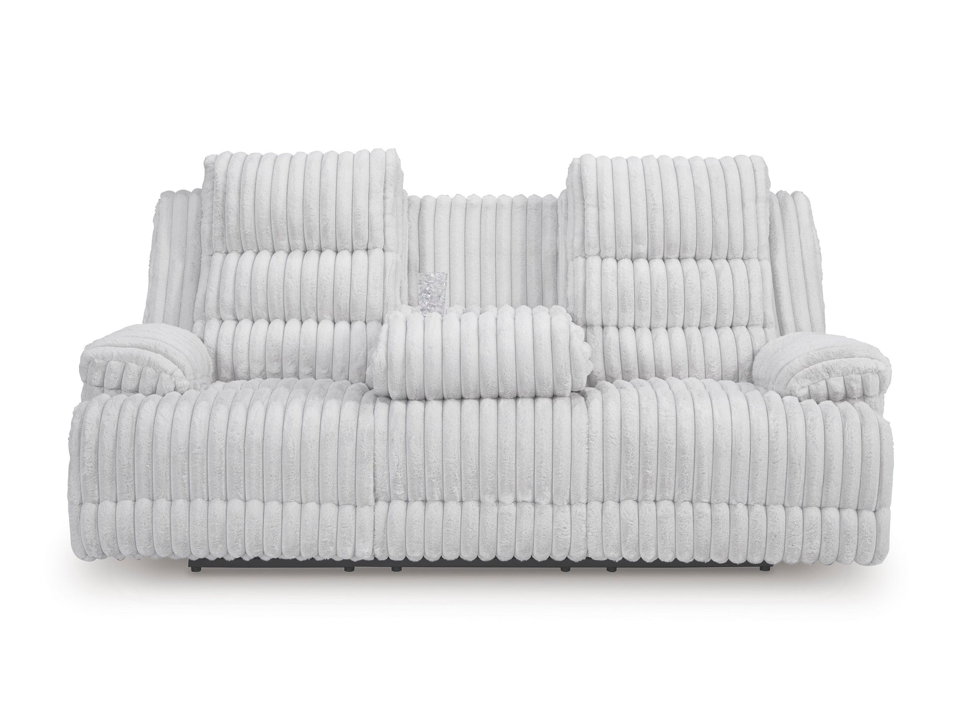 Technique Reclining Power Sofa with Drop Down Table Alloy