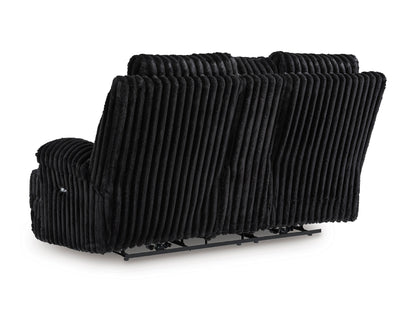 Technique Double Reclining Power Loveseat with Console