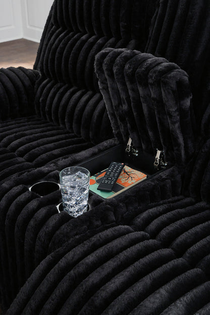 Technique Double Reclining Power Loveseat with Console