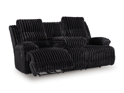 Technique Reclining Power Sofa with Drop Down Table