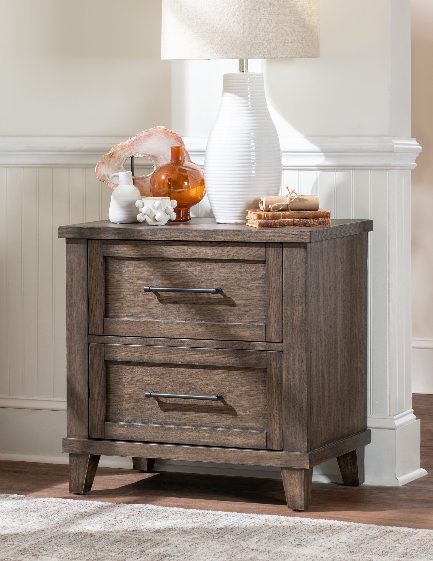 Trisha Yearwood XXX's & OOO's 2 Drawer Nightstand Cocoa