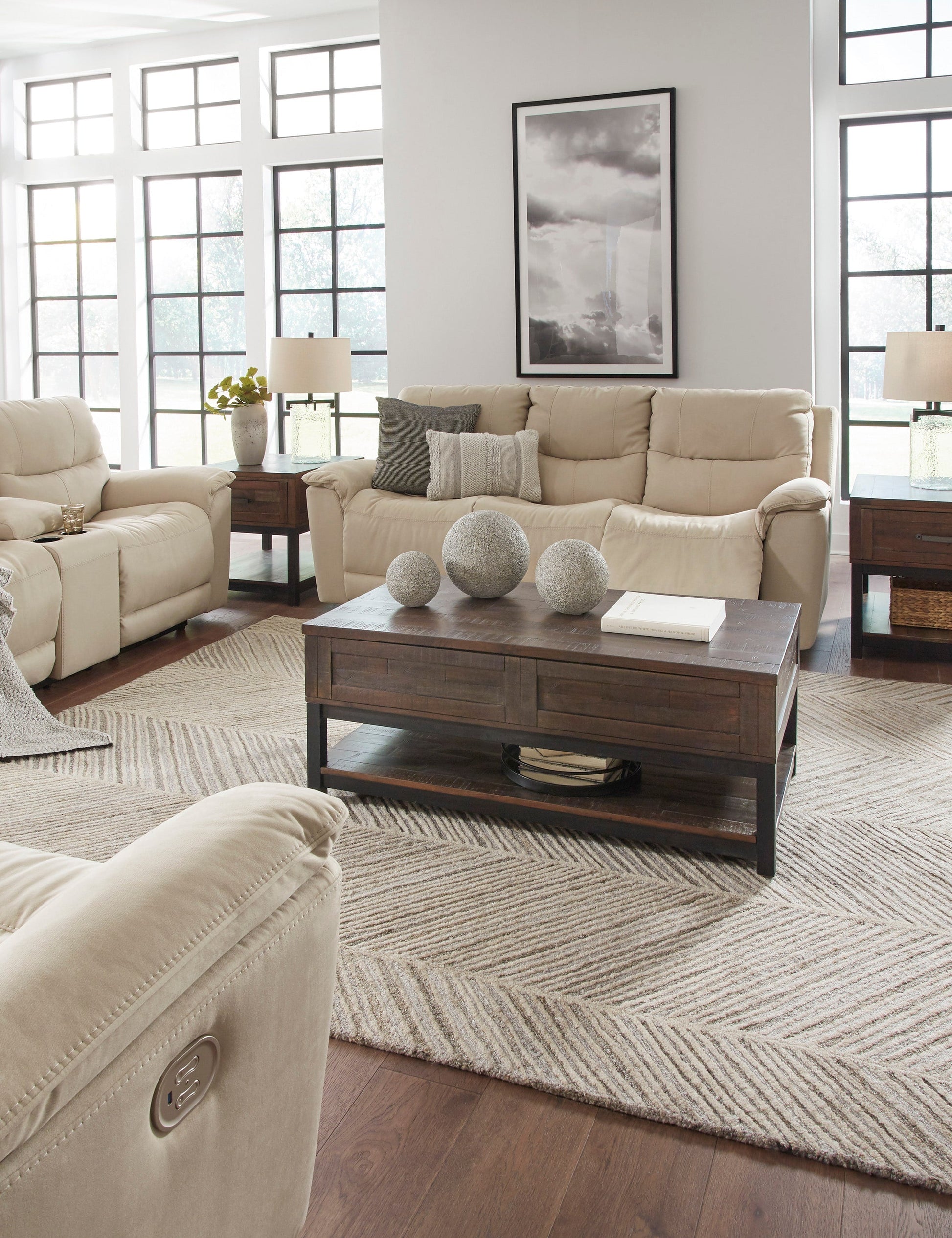PWR REC LOVESEAT/CON/ADJ HDRST