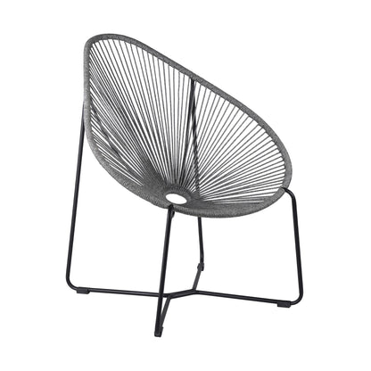 Acapulco Indoor Outdoor Steel Papasan Lounge Chair