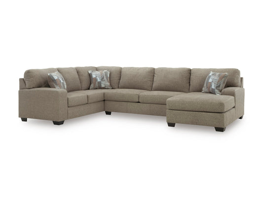 Newellen 3-Piece Right-Facing Sectional with Chaise Hemp