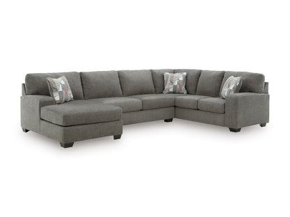 Newellen 3-Piece Left-Facing Sectional with Chaise Greystone