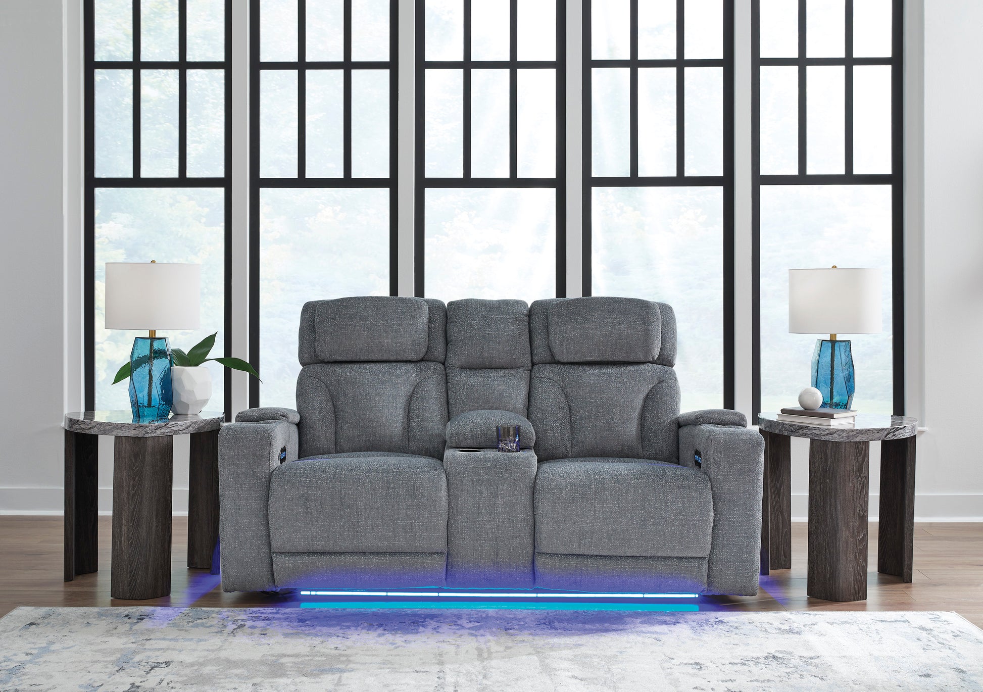 Forest Lake Power Reclining Console Loveseat