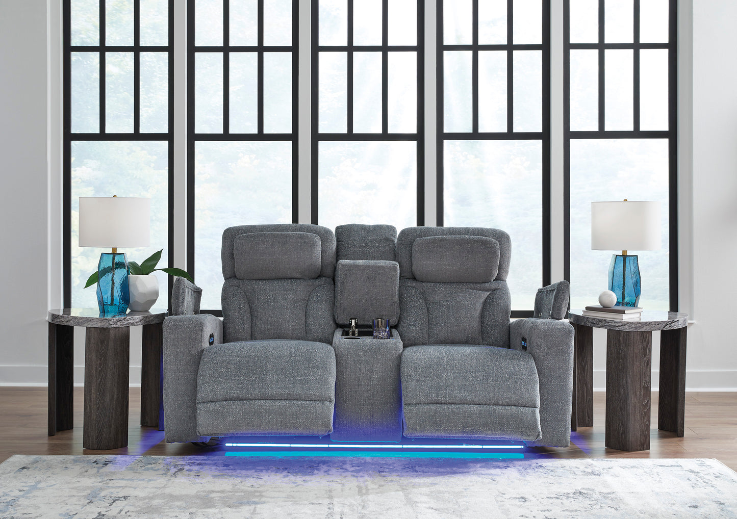 Forest Lake Power Reclining Console Loveseat