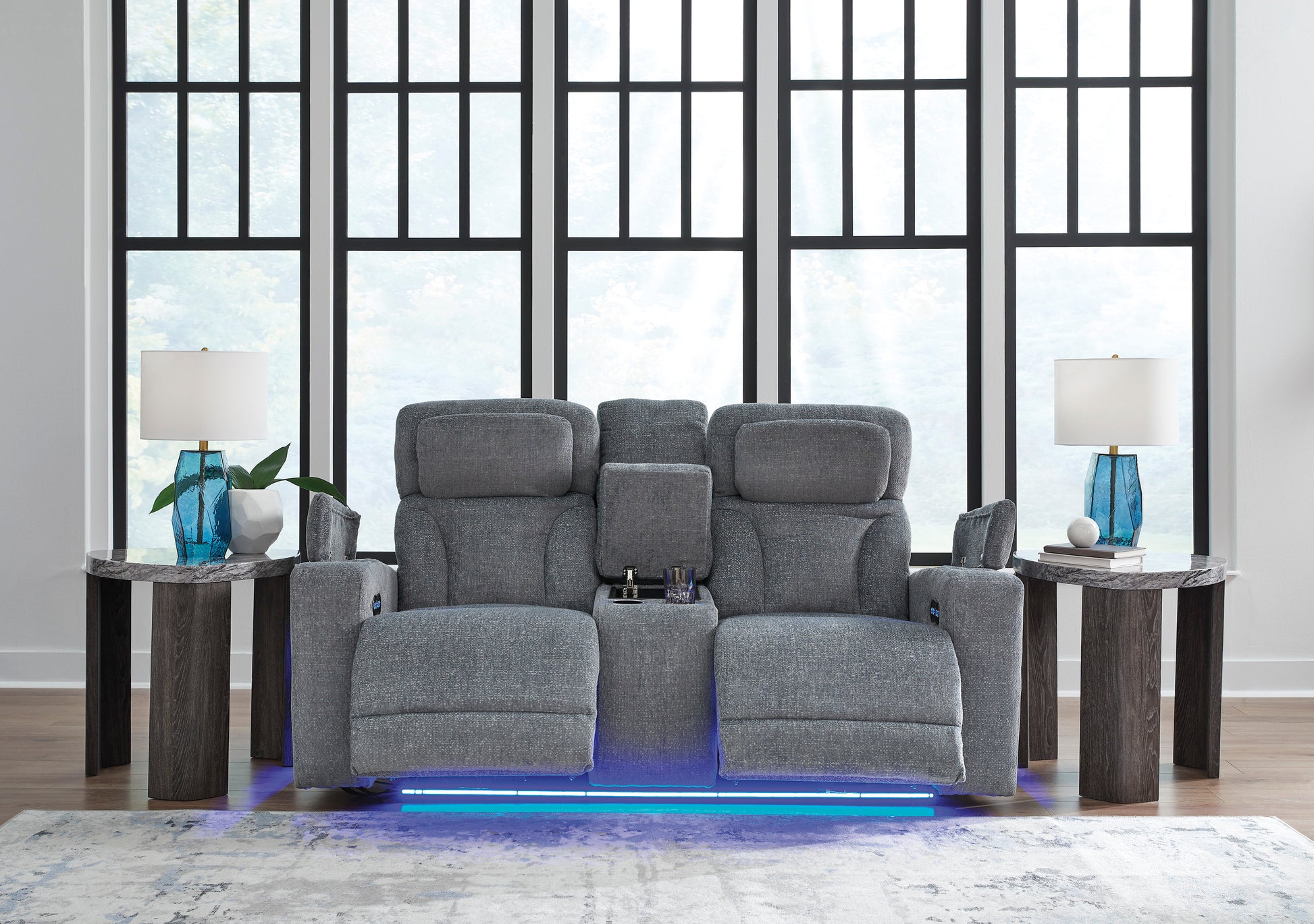 Forest Lake Power Reclining Console Loveseat
