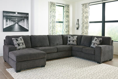 Ballinasloe 3-Piece Smoke Sectional with Chaise