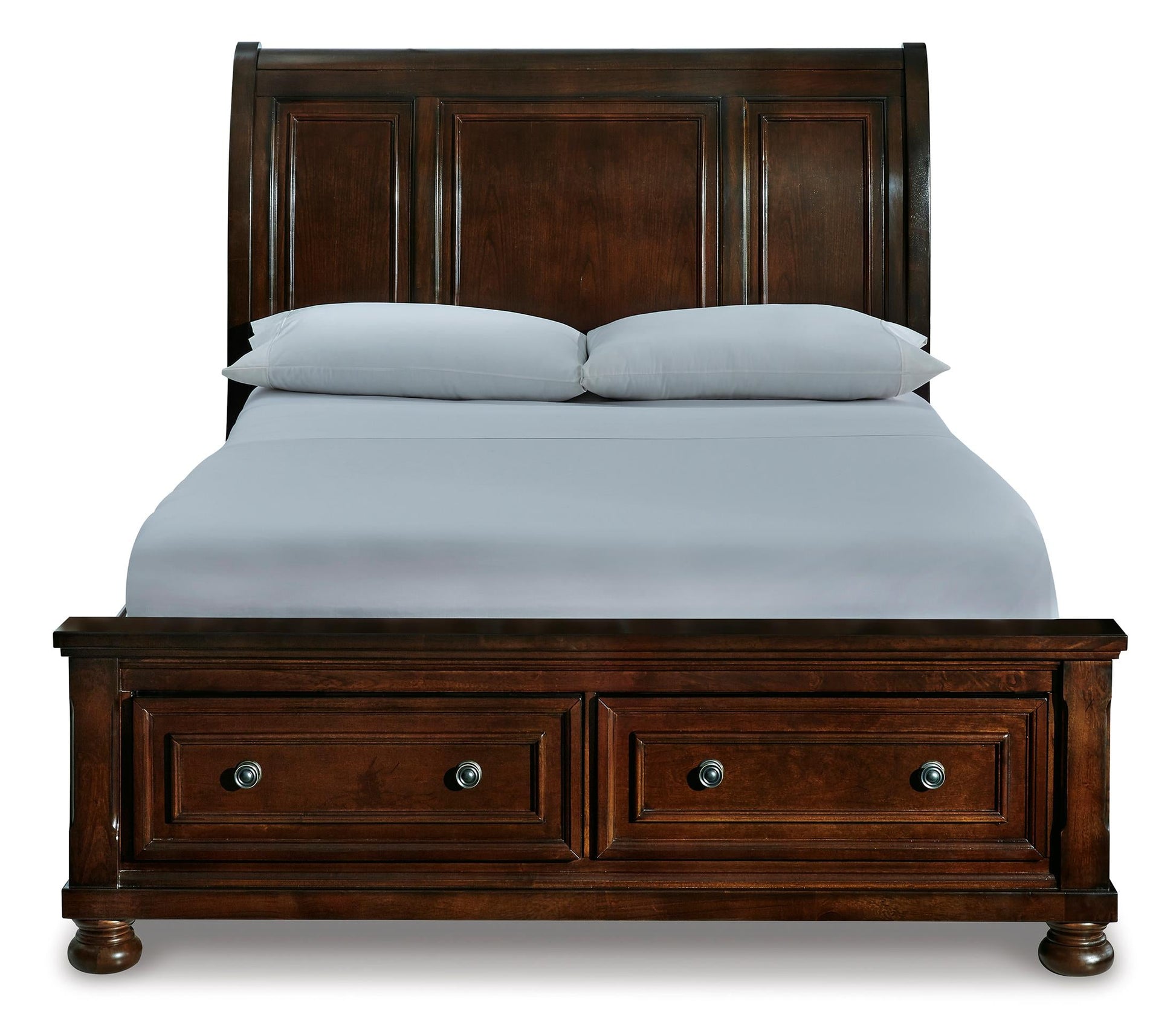 Porter Queen Sleigh Bed with 2 Storage Drawers