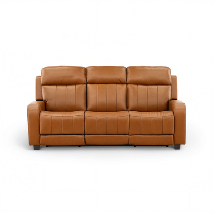 Hampton Leather Home Theater Sofa
