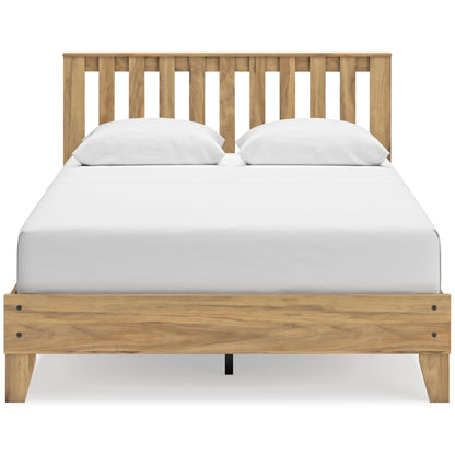 Bermacy Queen Platform Panel Bed