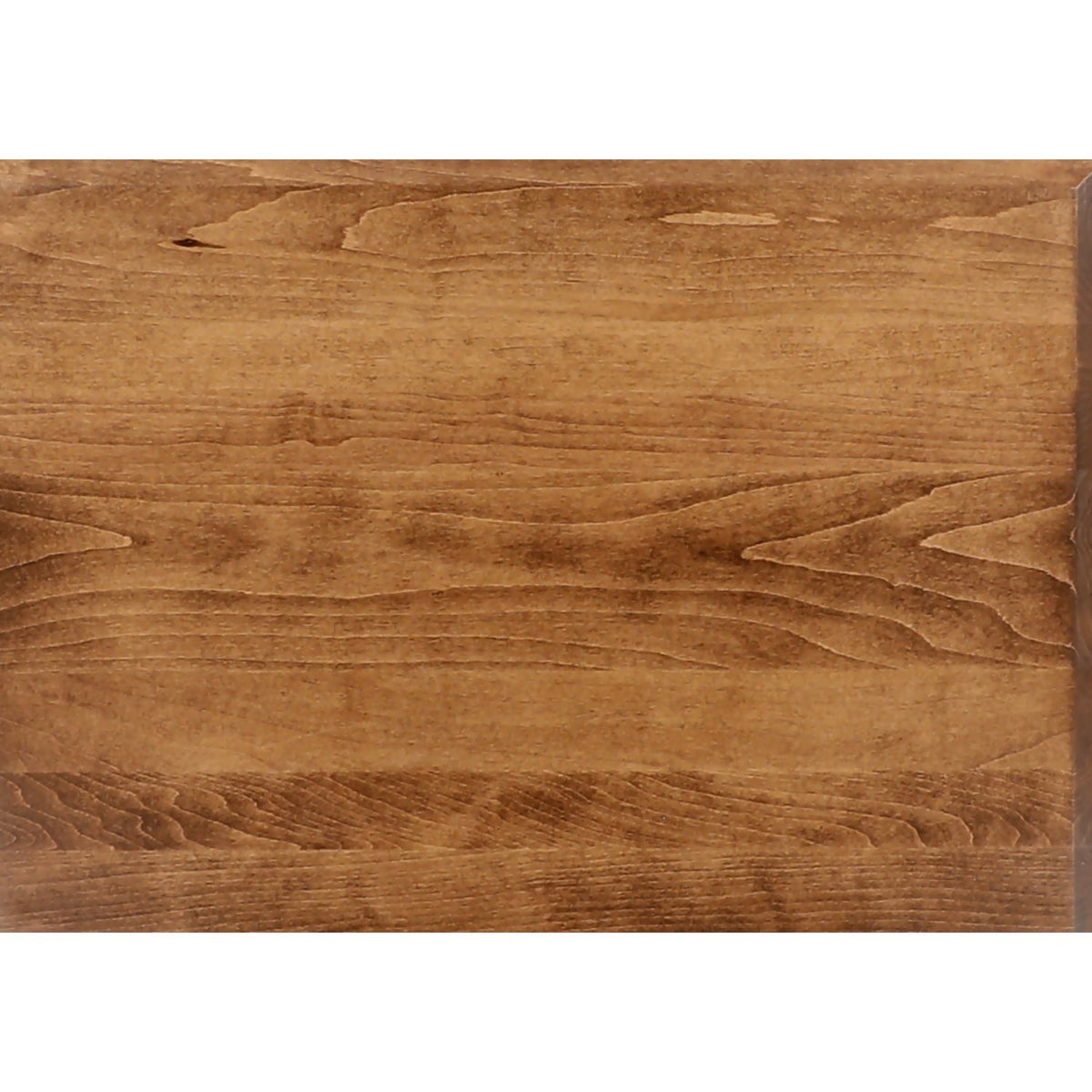 Wood nightstand close-up showing visible grain and textured finish