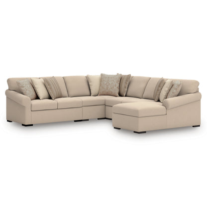 LadyMae 5-Piece Sectional with Chaise Right-Facing
