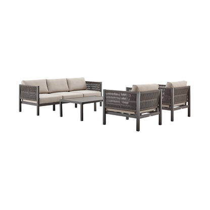 Cuffay 4 Piece Outdoor Patio Furniture Set