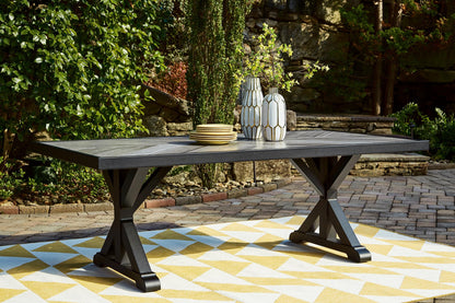 Beachcroft Outdoor Dining Table with Umbrella Option