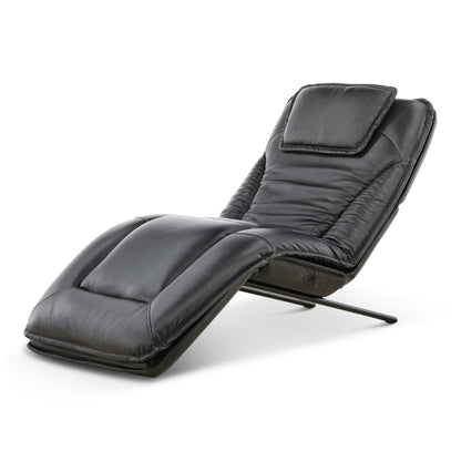 Infinity Lounger Leather Power Reclining Chaise with Audio