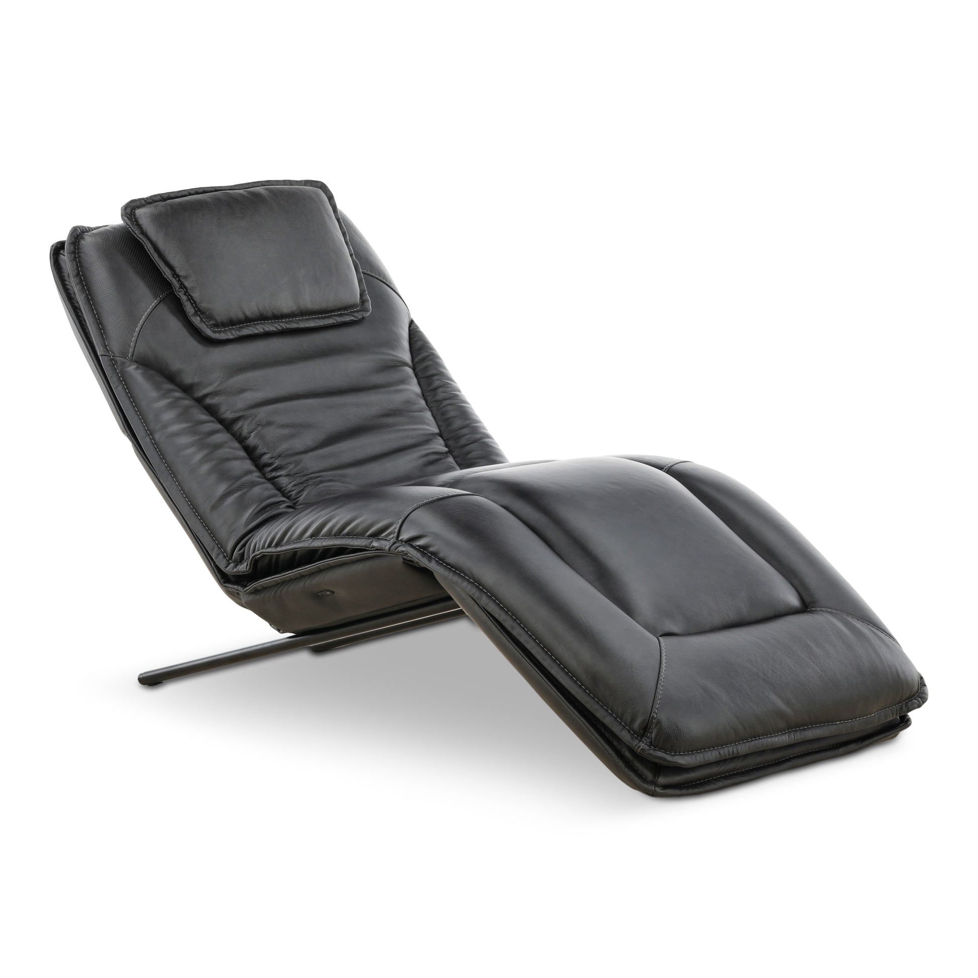 Infinity Lounger Leather Power Reclining Chaise with Audio