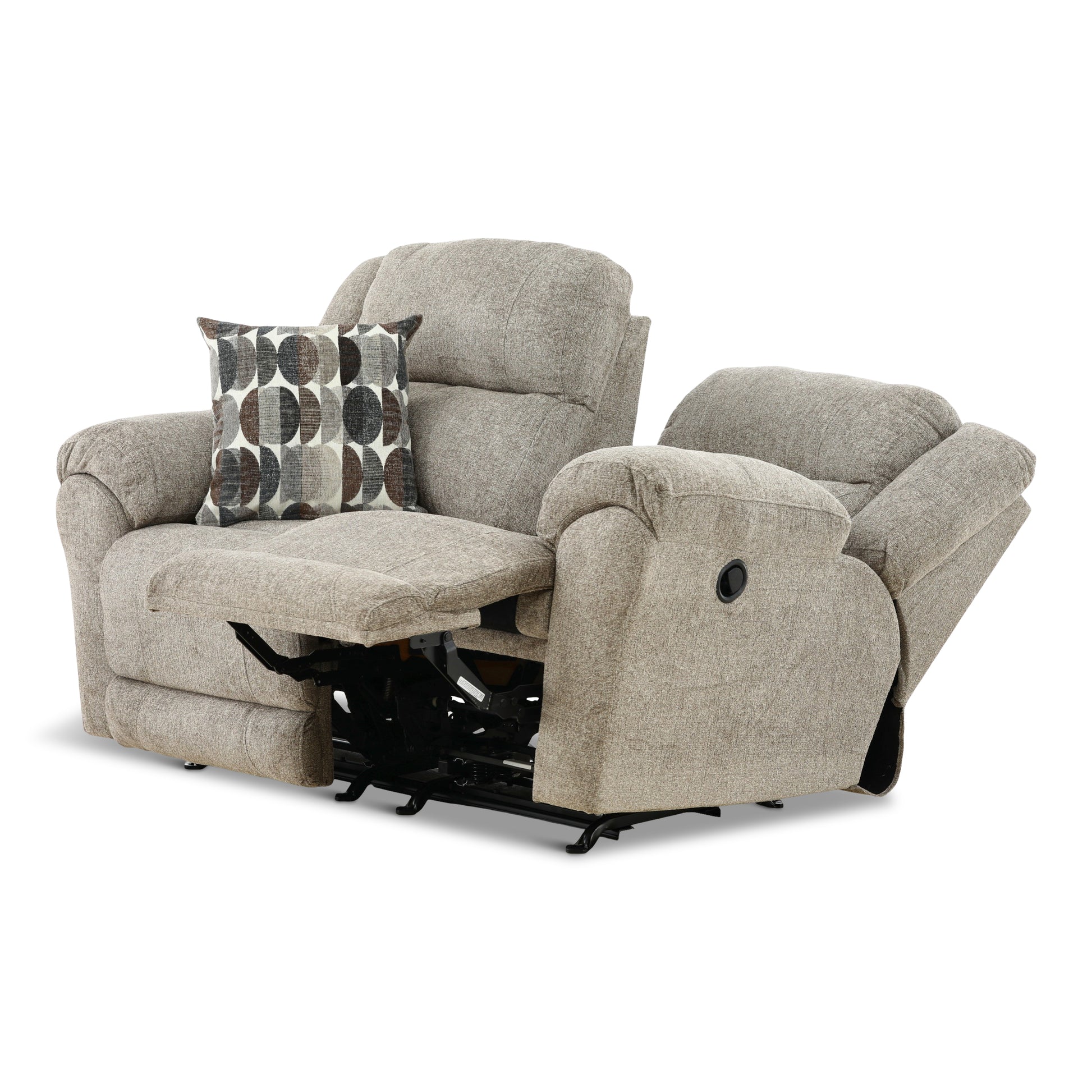 Peppar Rocking Reclining Loveseat