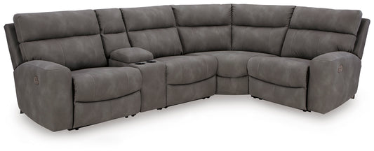 Next-Gen Durapella 5-Piece Power Reclining Console Sectional