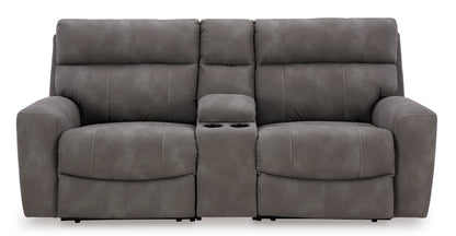 Next-Gen DuraPella 3-Piece Power Reclining Sectional Loveseat with Console