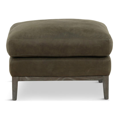 Optima Leather Ottoman