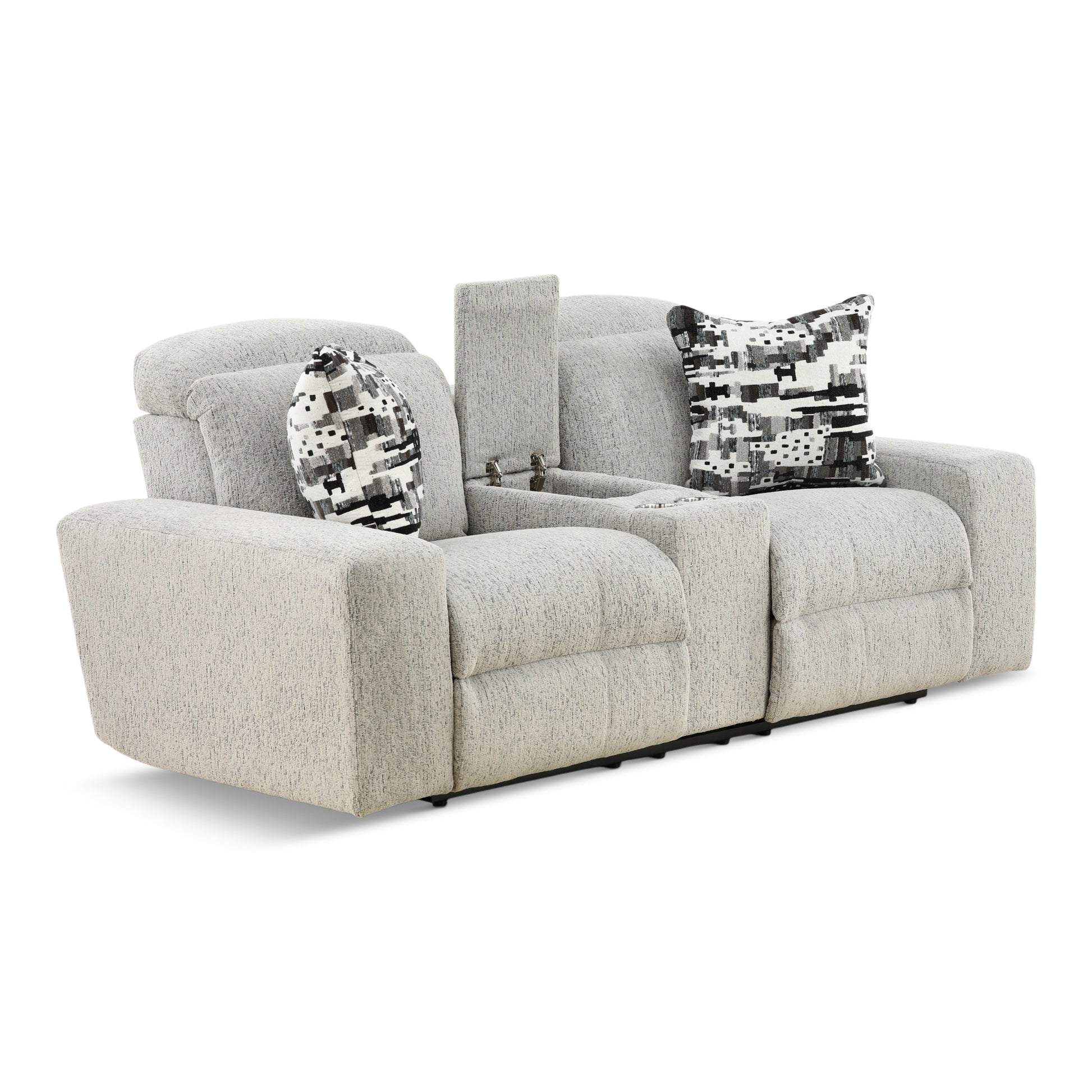 Indra Power Reclining Console Loveseat